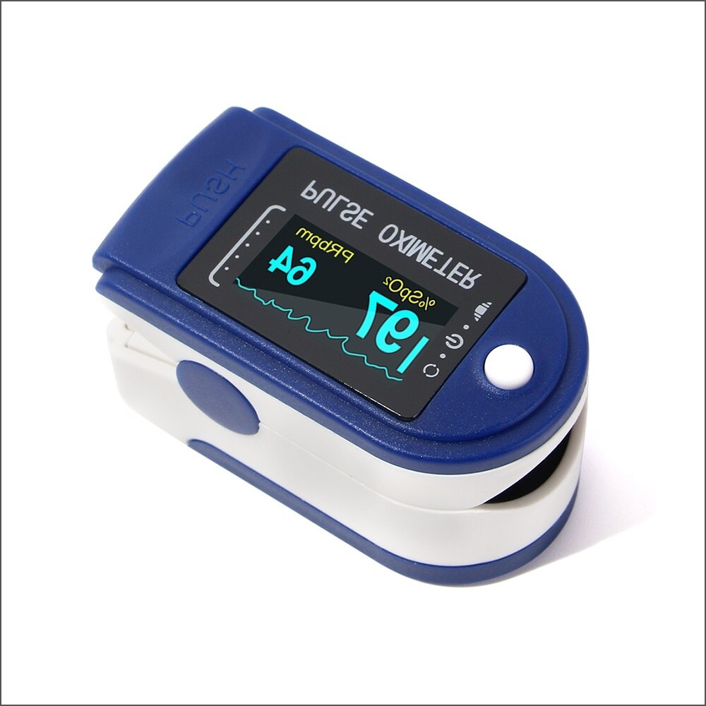 In Stocks Finger Pulse Oximeter Blood Oxygen Saturation meter Fingertip Pulsoximeter SPO2, PR, PI Monitor Oximetro dedo Oximeter: A