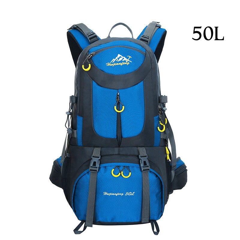Sac à dos Trekking 60L sac de sport étanche sac à dos de voyage escalade sac de montagne 40L randonnée Camping ski sac à dos touristique 50L: Blue 50L
