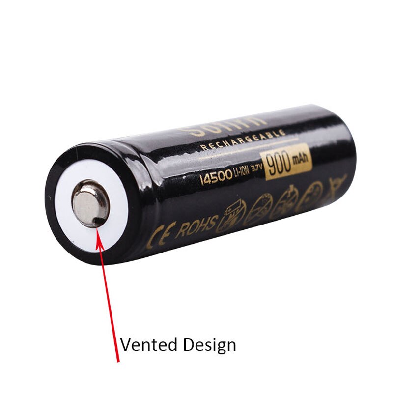 Sofirn 14500 Battery Kit - Including 1pcs 14500 Rechargeable 3.7V AA Lithium Battery & 1pcs Single Slots USB Battery Charger
