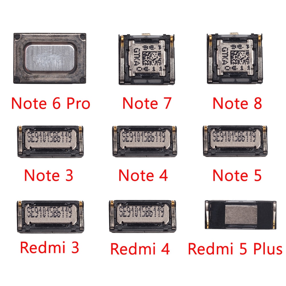 Ørestykke øre lyd top højttaler modtager til xiaomi redmi 4 pro 3 3x 3s s2 note 8 7 6 5 2 3 pro 4 4x 6a 5a
