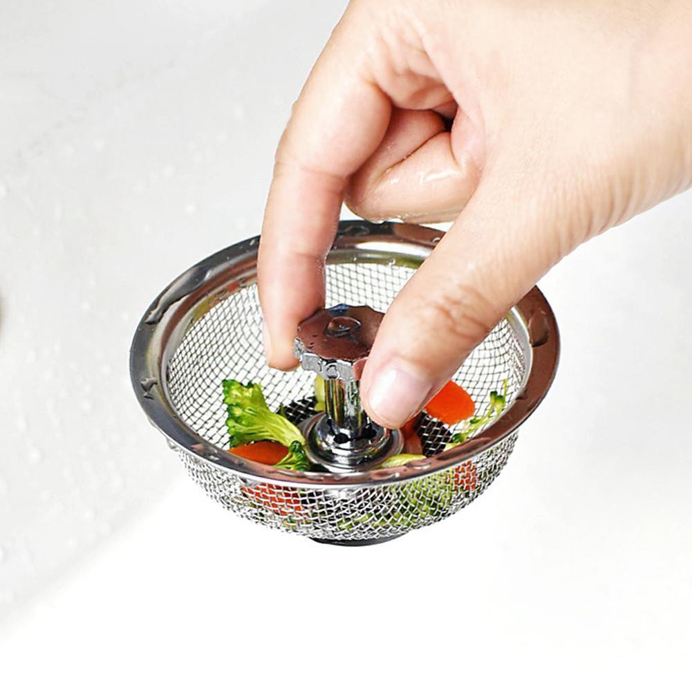 Aço filtro de pia da cozinha malha cabeleireiro filtro de chão buraco dreno chuveiro filtro de cozinha malha rolha pia armadilha d j9i0