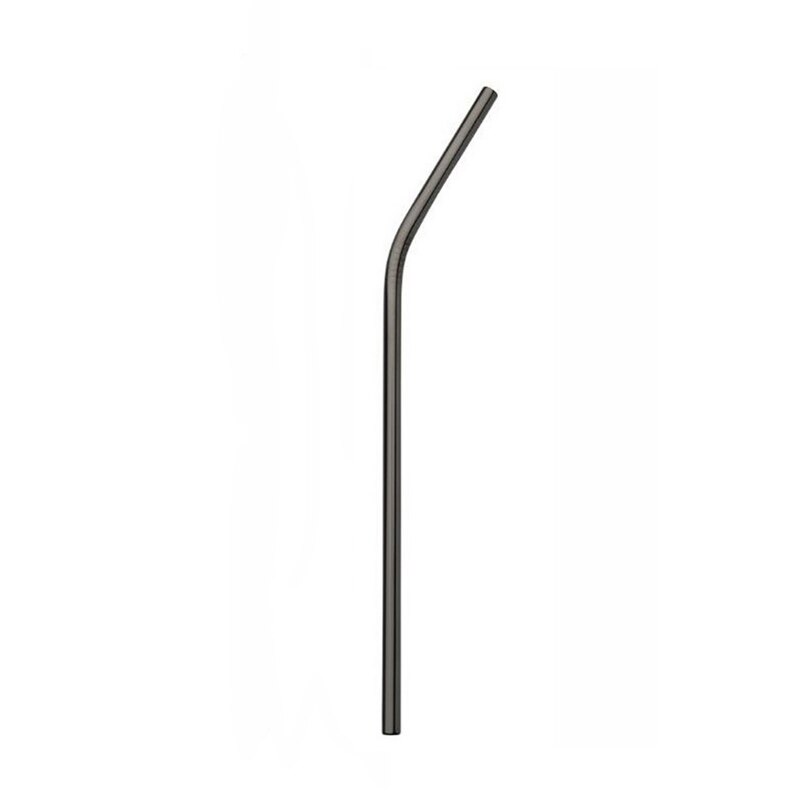 1/2/4pcs Stainless Steel Straw Reusable Metal Drinking Straw With Cleaner Brush For Home Party Barware Bar Accessories ^1: Sky Blue