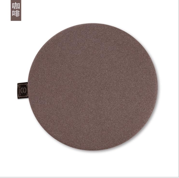 Round Chair Cushion Soft Comfortable Stool Seat Cushion Elastic Memory Foam Home Office: Coffee