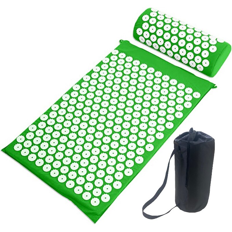 Ensemble de tapis d'acupression et d'oreillers de Yoga, soulage les douleurs corporelles, le cou, le dos et les pieds