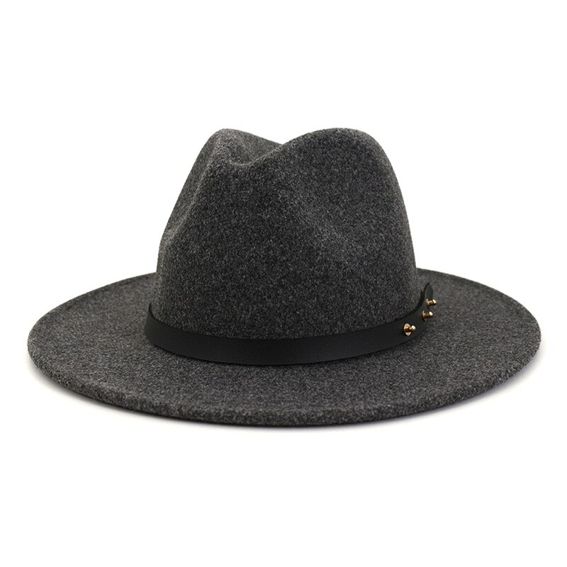 Chapeau Fedora Noir Classique Trilby Feutre De Laine - Accessoire Costume Gangster Homme Femme