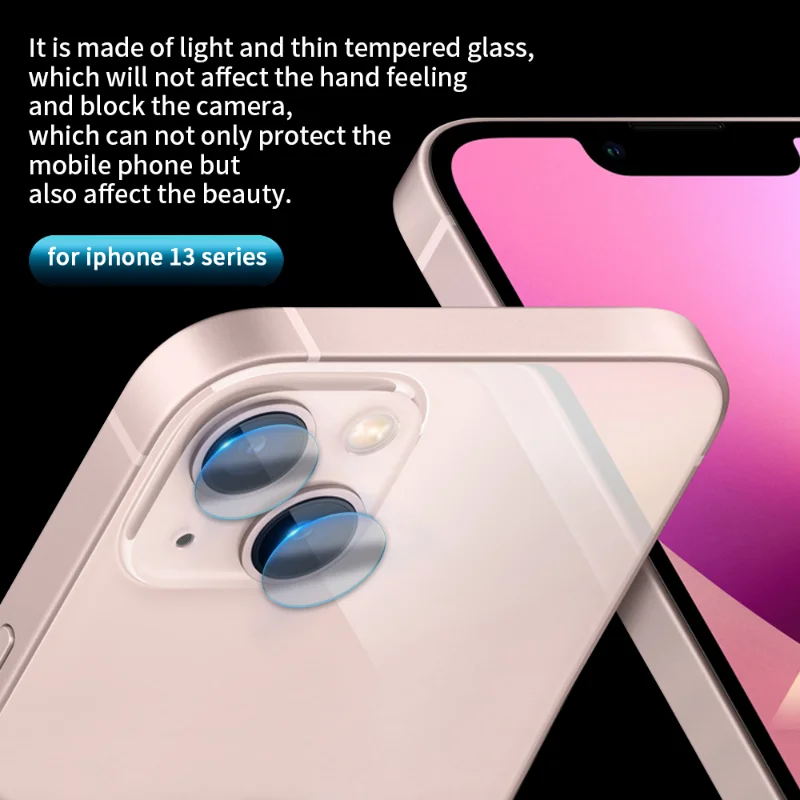 Camera Protector Glass For iPhone 13 Mini Pro Max XR 7 Pro Clear Protective Phone Back Camera Lens Glass Protective Cover