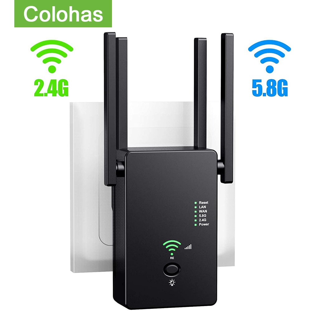 1200Mbps Wireless Wifi Repeater Router Dual Band 2.4G&5G Signal Booster Powerline Long Range Wifi Extender Powerline Adapter