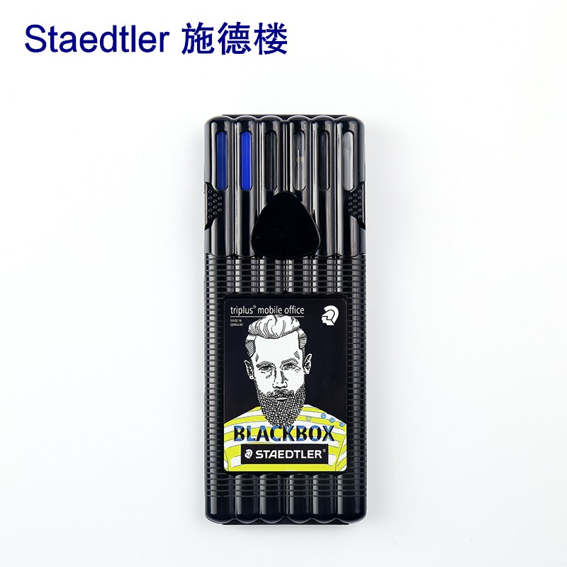 Staedtler-Triplus-boîte noire, crayon mécanique 0.5mm, pointe marqueur Permanent, papeterie