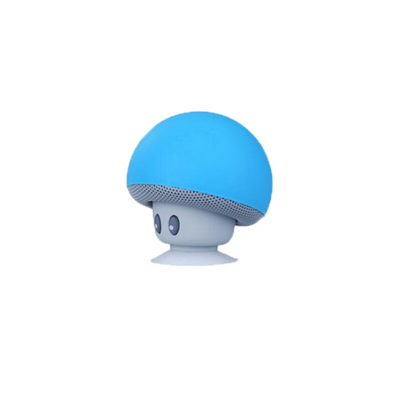 Mini haut-parleur Portable, sans fil, Bluetooth, champignon, avec Microphone, pour PC, téléphone, enceintes stéréo, étanche: Bleu