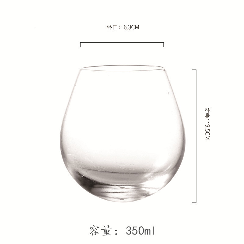 Ins restaurant tumbler cocktail vinglass chic drinker kopp nord-europa gjennomsiktig øl whisky bar personlighet eggekopp: Default Title