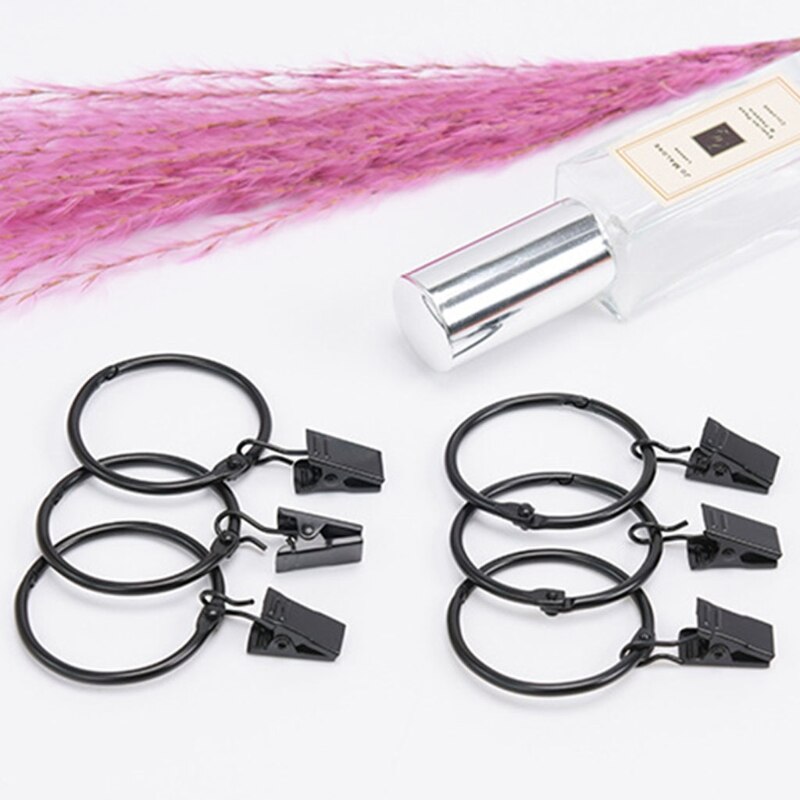 20pz anelli per tende apribili in metallo clip ganci per tendaggi decorativi antiruggine