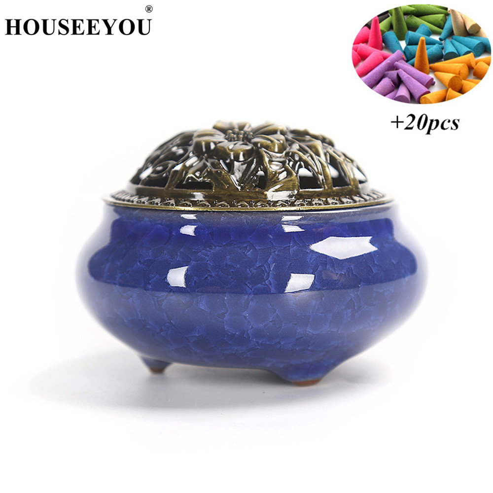 Duftlys aroma parfymekjegler spiralbrenner tårnlys velas røkelse røkelseskar komfyr ovn for hjemmekontor buddhistisk tempelbruk: Lysegrønn