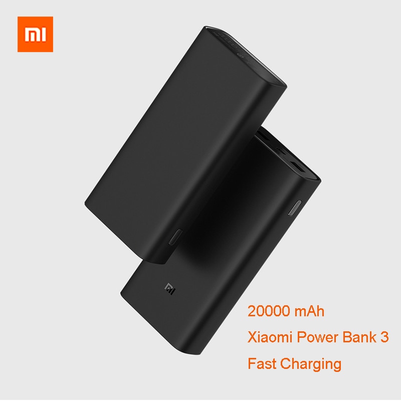 Original Xiaomi Power Bank 20000mAh Fast Charging Dual USB Mi External 20000 Battery Bank3 for Smart remote control profuct