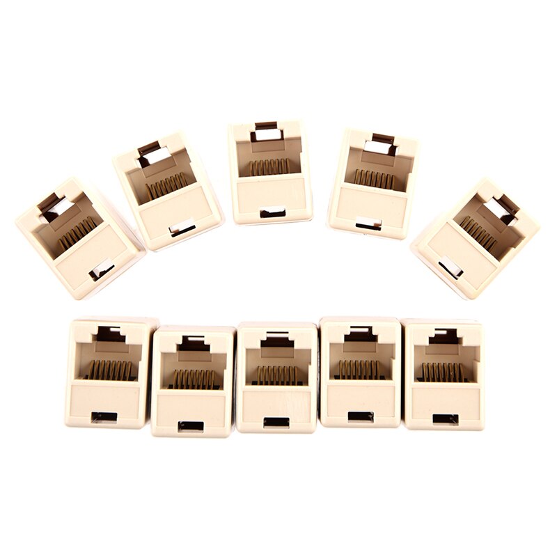 RJ45 Cat5カプラ〜joiners〜ジェンダーチェンジャー × 10パック