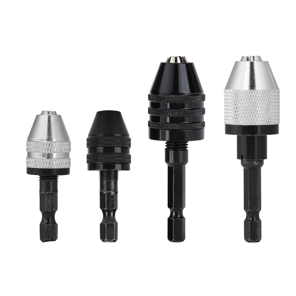 6.5mm Hex Shank Keyless Drill Chuck Electric Screwdriver Drill Chuck Adapter Quick Change Converter Drill Bit Tool