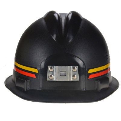 Casco de minero material ABS rojo y negro opcional: Black