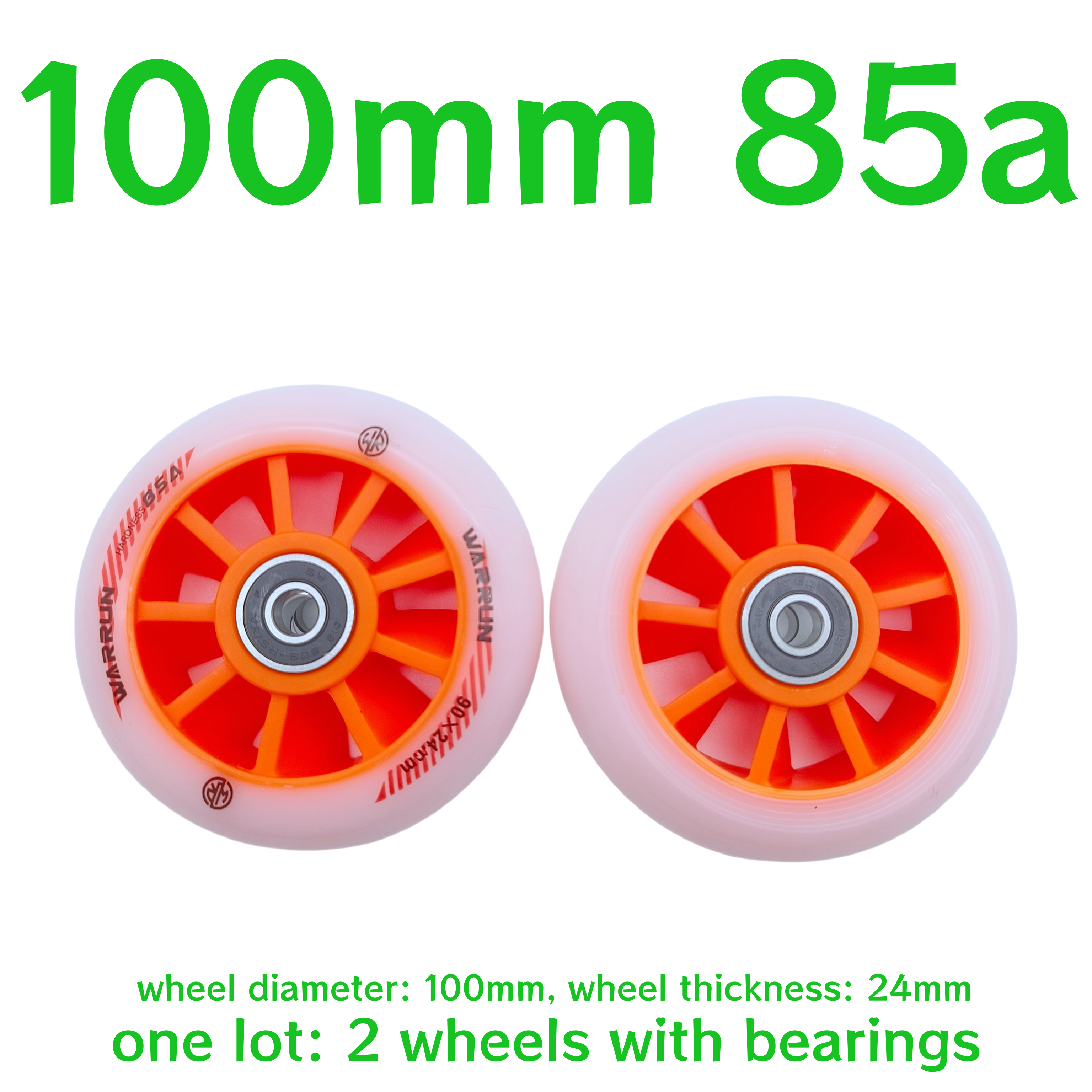 scooter accessories skate wheel scooter wheel 90mm 110mm 120mm 125mm wheel thickness 24mm 2wheels/lot: Light Grey