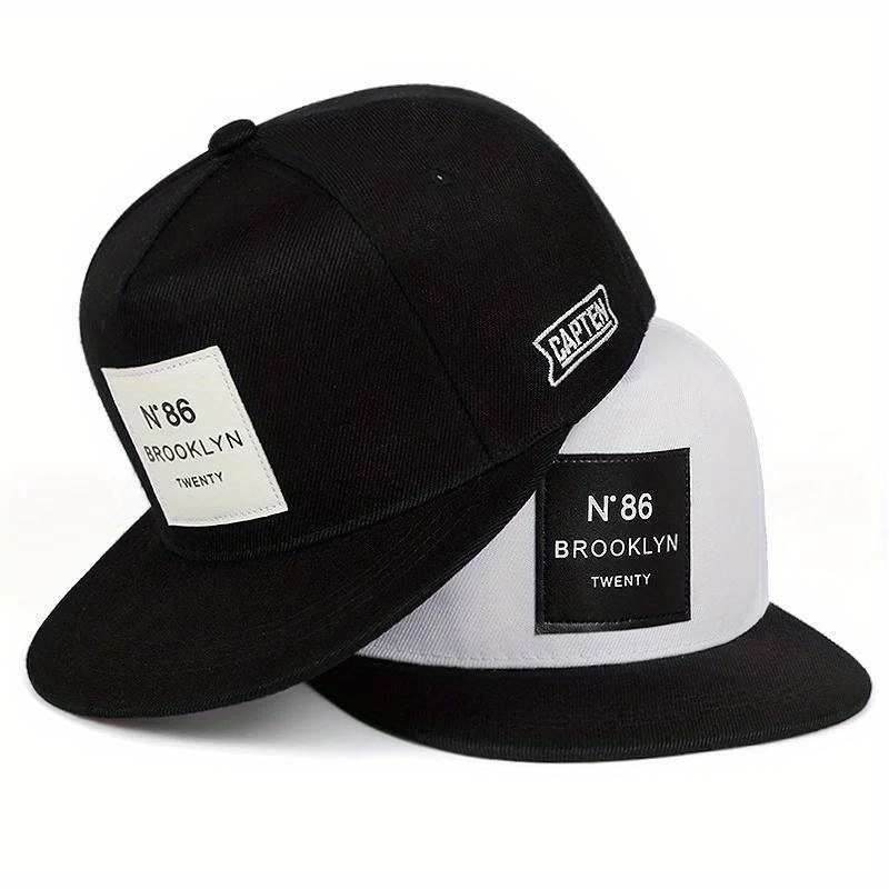 1pc hommes femmes BROOKLYN Baseball coton réglable Snapback chapeau, casquettes Hip Hop en cuir, chapeau de soleil, chapeaux de camionneur unisexe