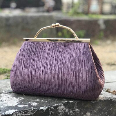 Produits Non finis B125 bricolage baiser serrure sac matériel paquet porte-monnaie Kits 25*17*14cm: VIOLET