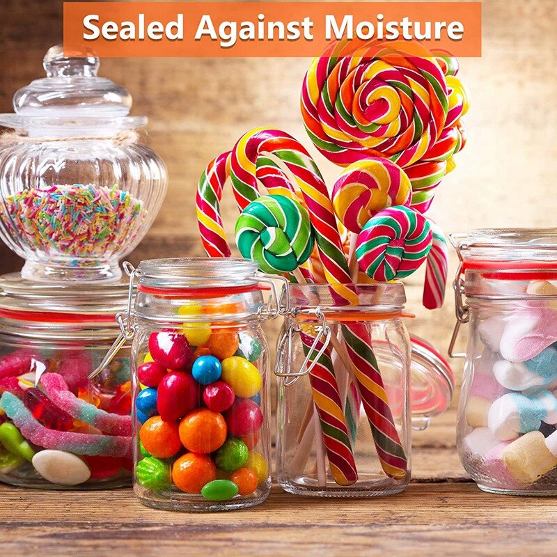 Rubber Seals for Glass Jars,Silicone Gaskets Canning Seals Replace Airtight Sealing Lids Rings for Canning Jar