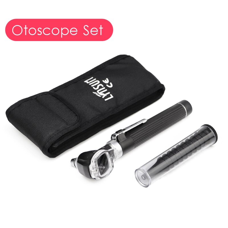Ensemble de pinces à épiler, Micro Crocodile, Endoscope, dissolvant de cérumen, nez de Crocodile, outil de nettoyage des oreilles, Otoscope: 1x Otoscope