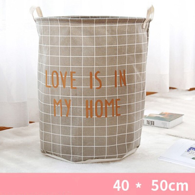 Fabric Laundry Basket Toy Storage Box Large Capacity Waterproof Folding Laundry Basket Portable Bathroom Storage Basket