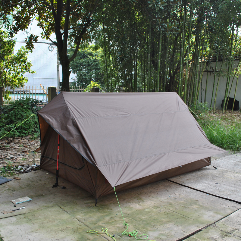 Zonder Polen Ultralichte Draagbare 2 Personen Single Layer A-Vormige Nok Tent Waterdicht Anti-Wind Moisquito 4 Seizoenen Outdoor