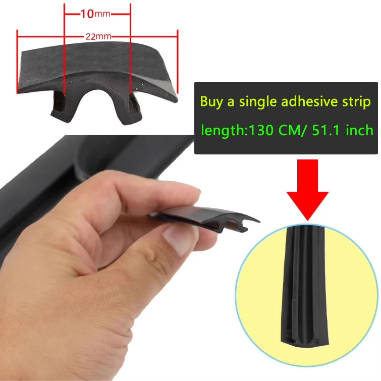 Dakdrager Rubber Afdichting Strip Voorkomen Stof Verminderen Windweerstand En Lawaai Uitstekende Prestaties Universele Thule Top Stang: Lavendel