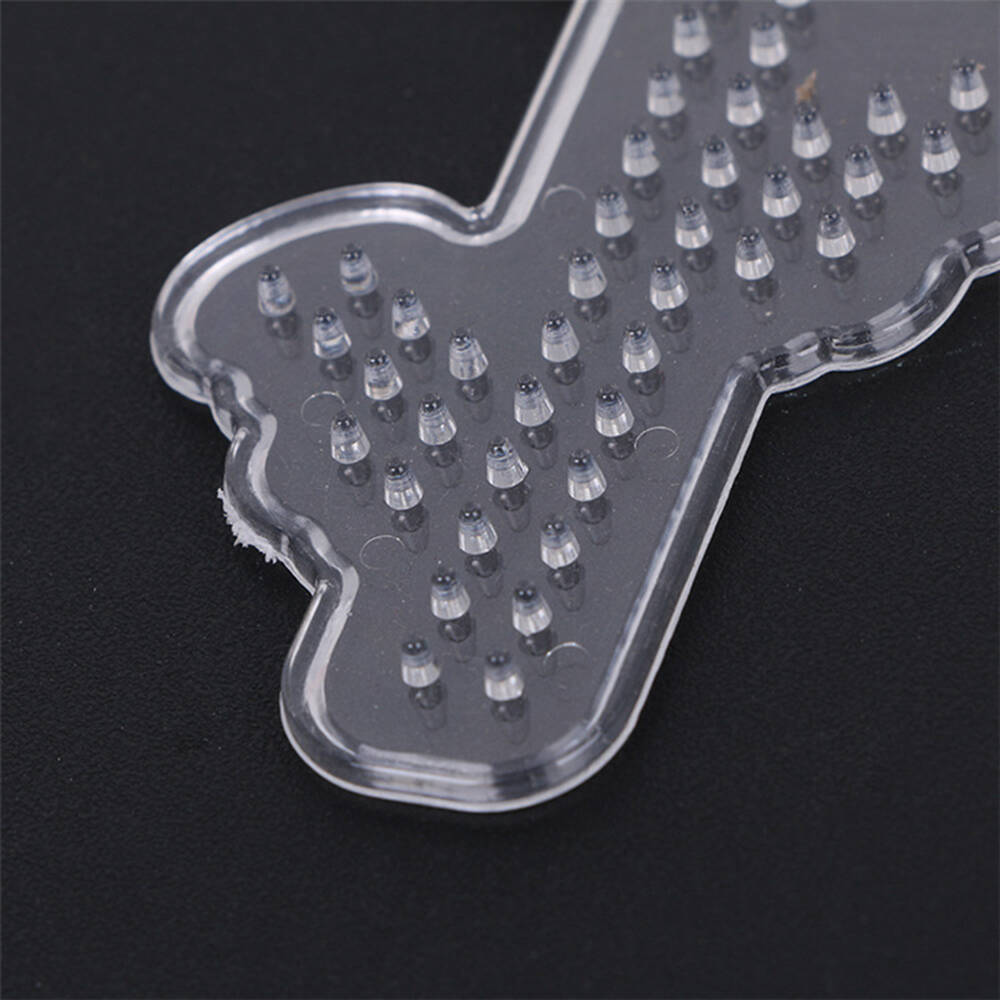 4/6-Pack 5mm Fuse Bead Pegboards Transparent Plastic Ironing Bead Templates for DIY Crafts Jewelry Making Accessories
