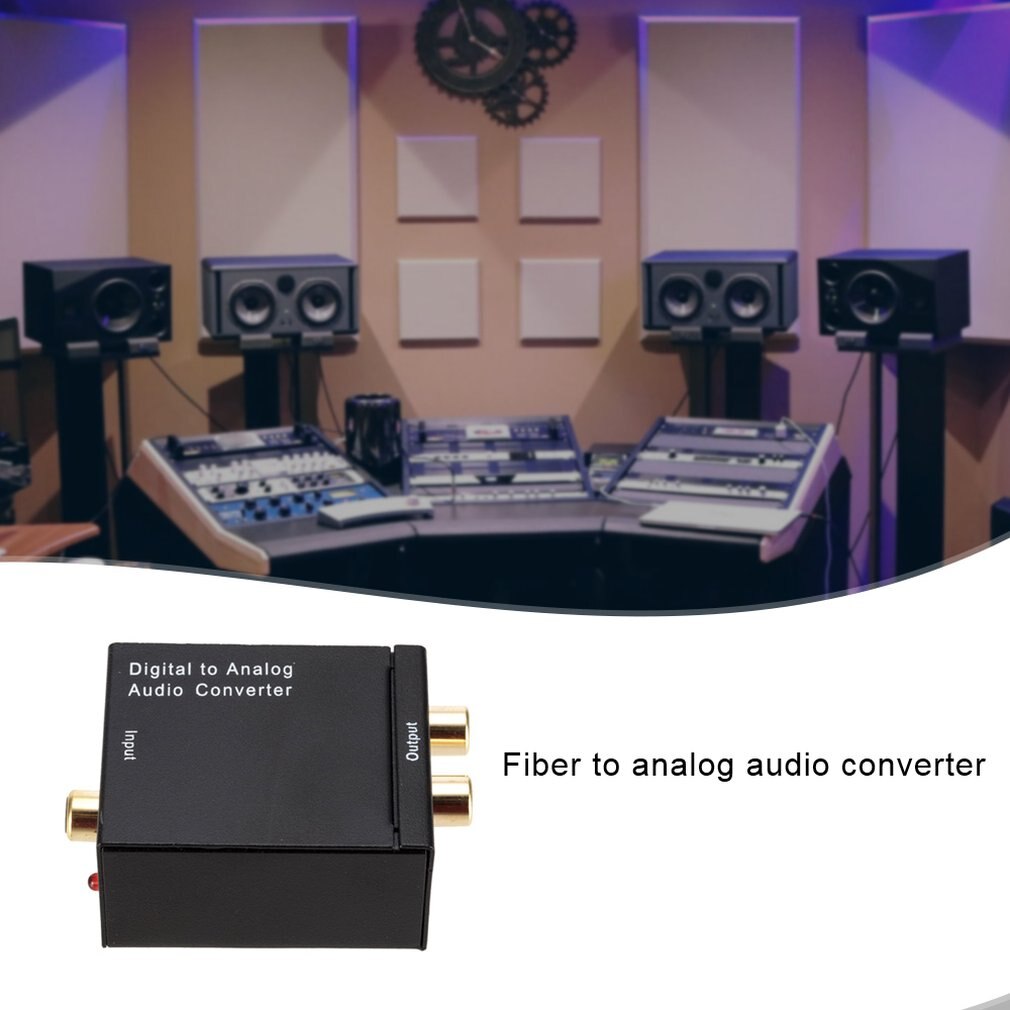 Digital Fiber Coaxial To Channel Decoder Amplifier Audio Coaxial/Digital Fiber To Analog Audio Converter Decoder