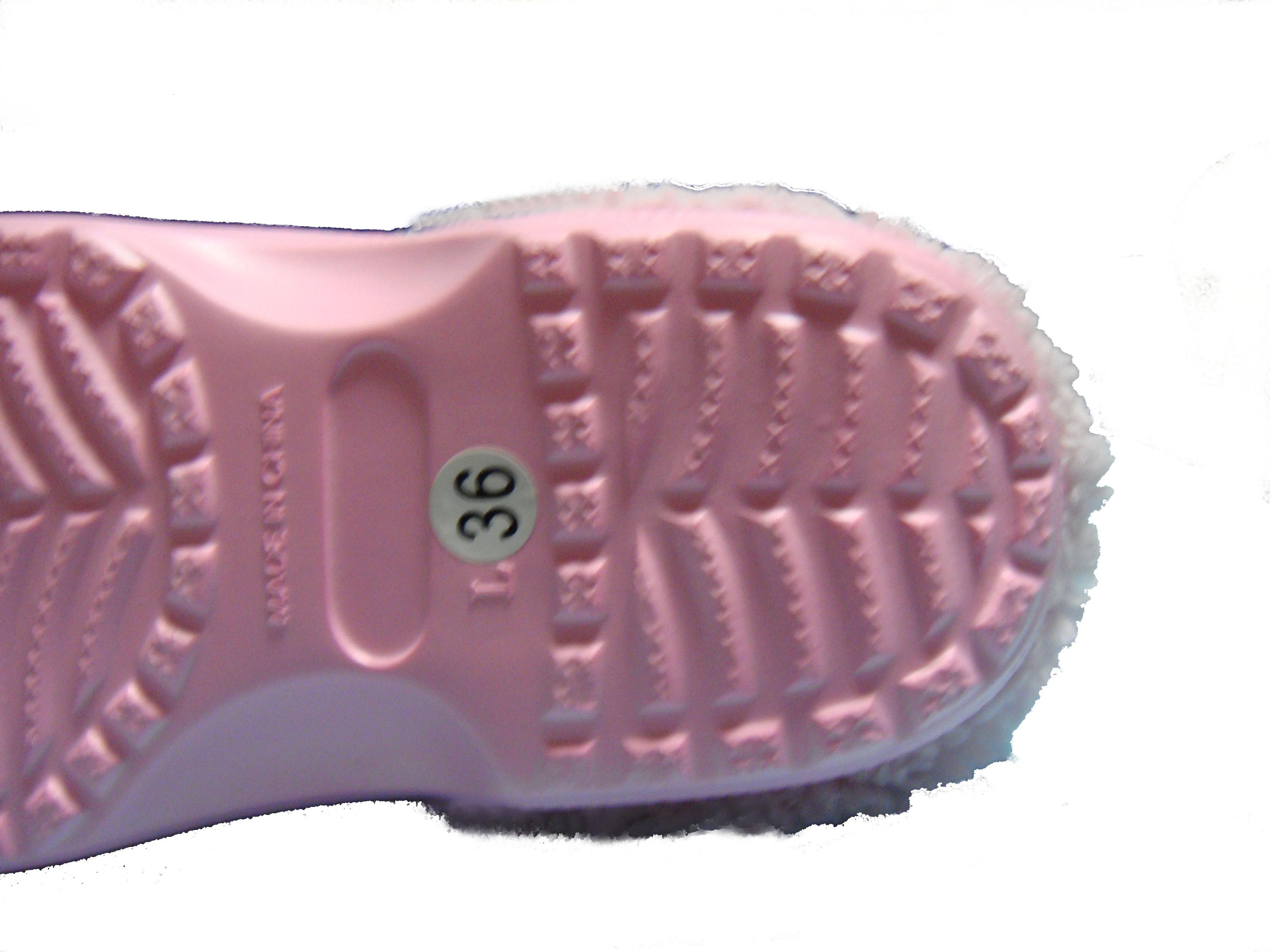 Winter freundlicher verstopft Erwärmung Pelz freundlicher Schuhe drinnen Hause See Maultiere Rosa Nette Stifte Sandale EVA Wohnung Kind Schuhe