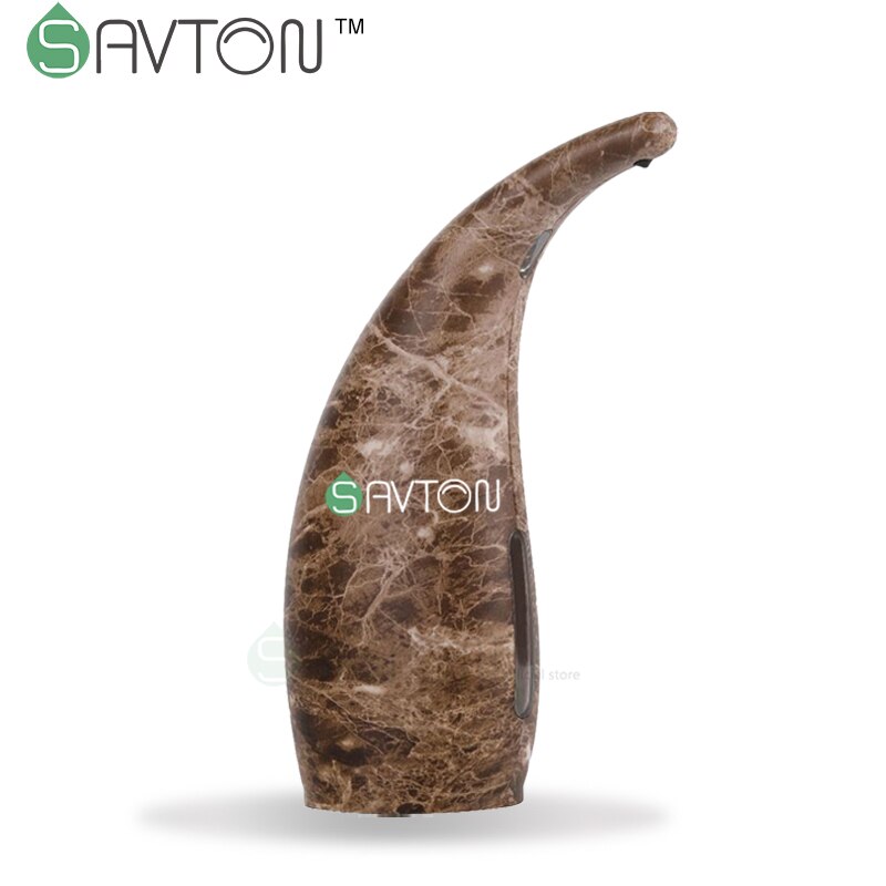 SAVTON 300ml Dispenser Automatic Soap Hand Sanatizer Dispenser Foam Soap Dispenser Non-contact Smart Bathroom Accessories: Khaki Foaming