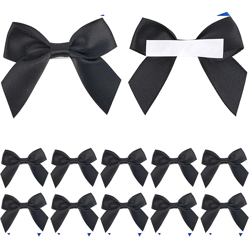 10/30/50 Uds. Lazo hecho a mano con parte trasera adhesiva para caja de de Navidad decoración floral accesorios de ropa DIY hechos a mano: Cobre / 3 XL