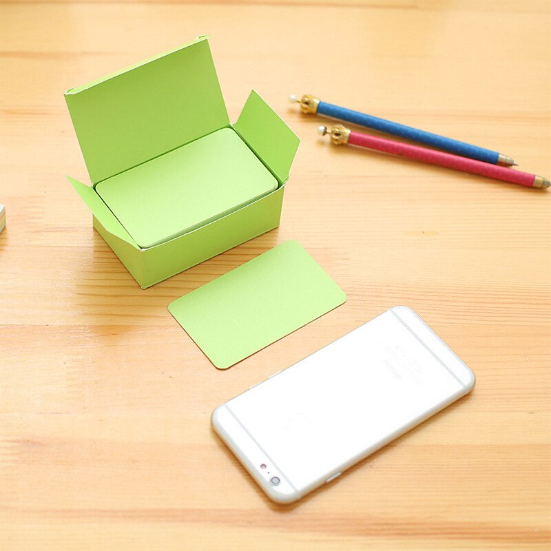 Blank DIY Small Paper Card Colorful Word Card Note Message Card Business Card Bookmarks Learning Cards