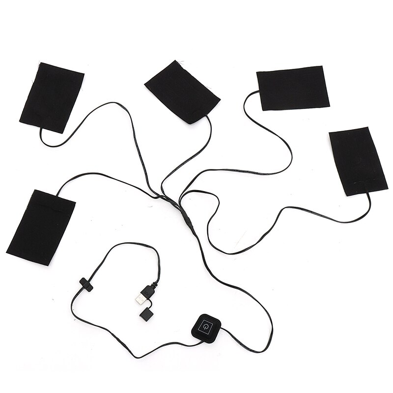 Usb-ladatut lämpimät tahnatyynyt vedenpitävät hiilikuitulämmitystyynyt turvalliset kannettavat lämmitystyynyt liivin takin kangastarvikkeille