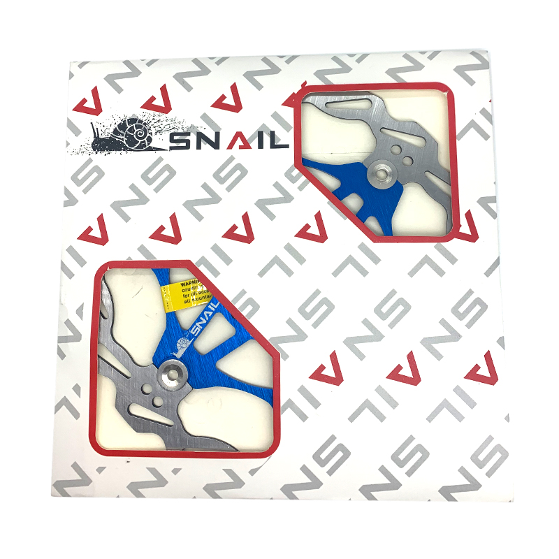 SNAIL Mountain Road Bike Floating Disc Brake Pads 160mm 180mm 203mm Six-nail Disc Rotor Floating Disc Brake Pads Bicycle Rotors