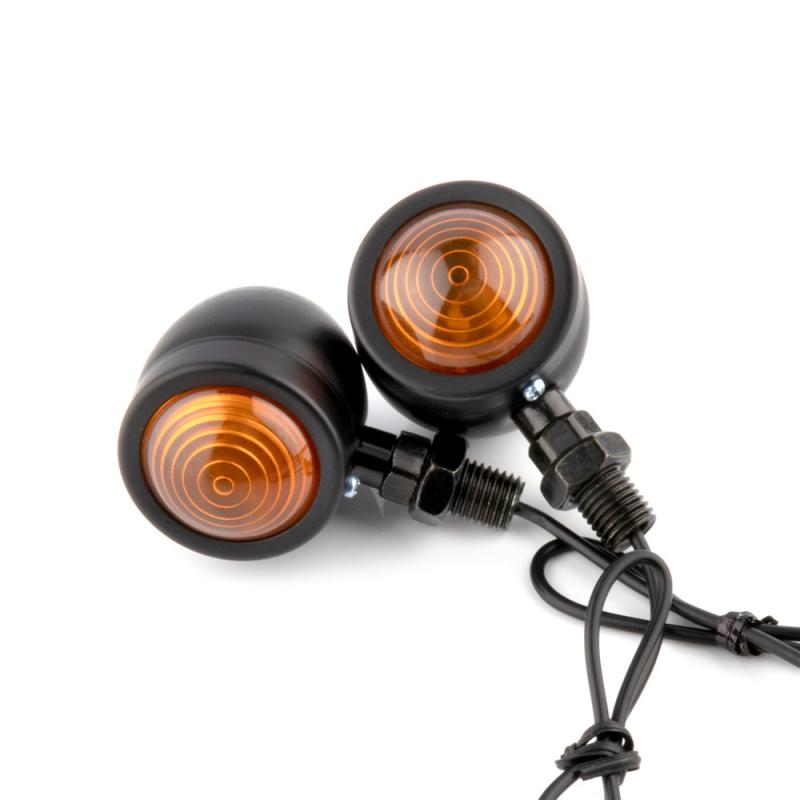 2Pcs Motorcycle Knipperlichten Indicator Light Retro Bullet Flashers Led Blubs Lamp Voor Harley Motorfiets Accessoires
