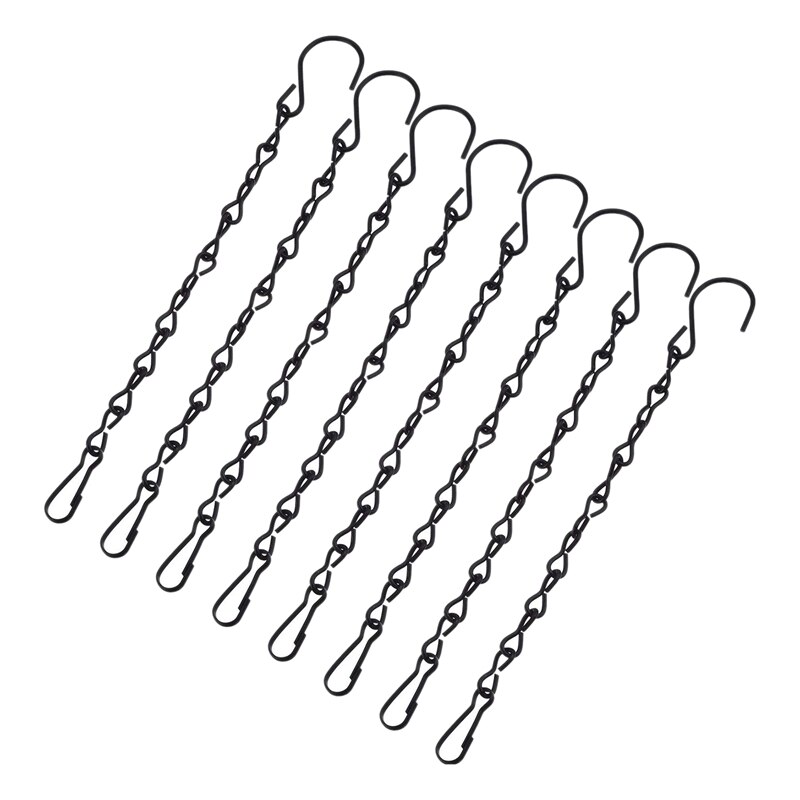 12 Pack 9.5 Inch Opknoping Kettingen, Tuin Plant Hangers, Voor Vogel Feeders, Billboards, Krijtborden, plantenbakken, Lantaarns, Wind Chi