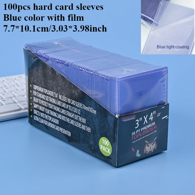 Fundas para tarjetas de 3 "X 4", cargadores superiores, comercio de béisbol, deportes, protectores de tarjetas de fútbol, soporte para tarjetas Toploader de plástico duro, funda para Penny: Morado