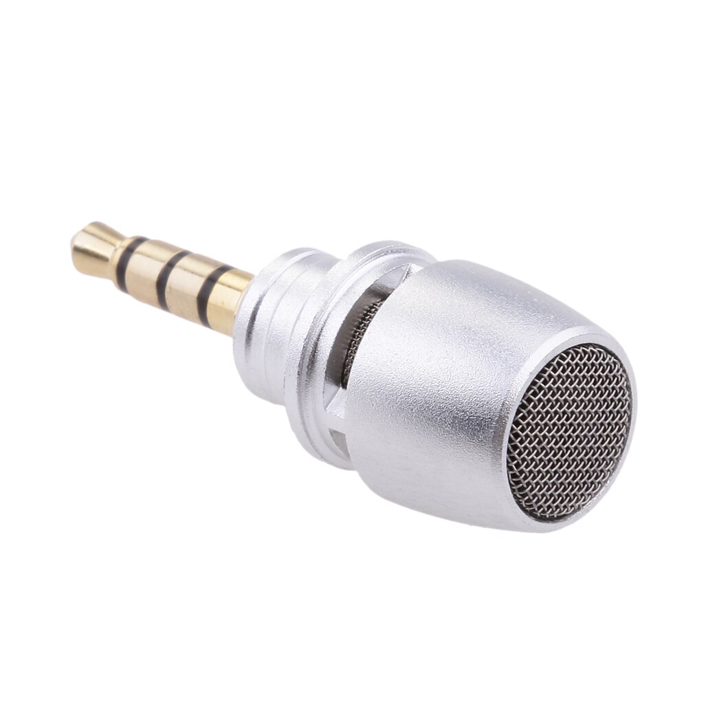 Mini Condenser Sound Mike Microphone , 3.5mm Mono/Stereo/Standard Connector For Voice Recoding Amplifier Cell Phones: White 3.5mm Standar