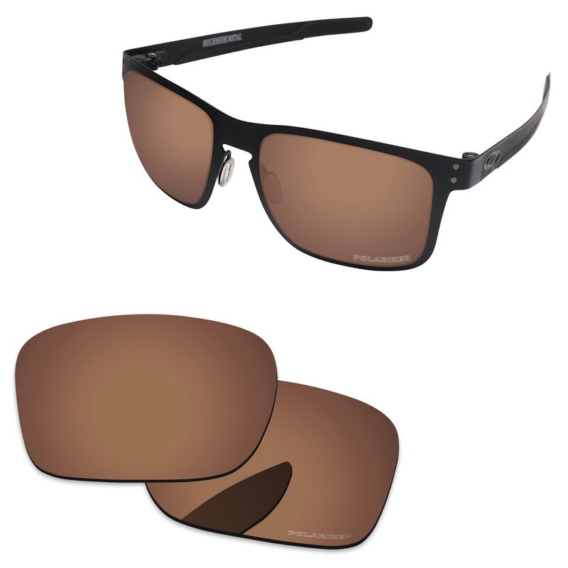 Alphax Polycarbonat POLARISIERTE Ersatz Linsen für-Oakley Holbrook Metall Sonnenbrille OO4123-Mehrere Optionen: Kupfer Braun