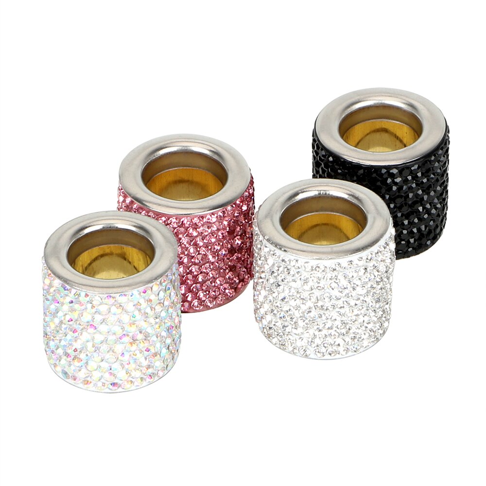 Yosolo 1 kpl istuintanko timanttisormus auton muotoilu auton koriste bling jäinen kristalli auton istuin niskatuki kaulus sisustuslista