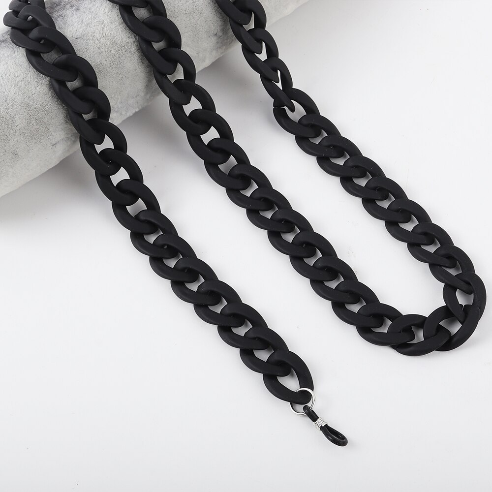 Matte Farbe Acryl Sonnenbrille Ketten Für Frauen Männer Lesebrille Ketten Brillen Kabel Halter Neck Kette Strap Lanyard: Lila