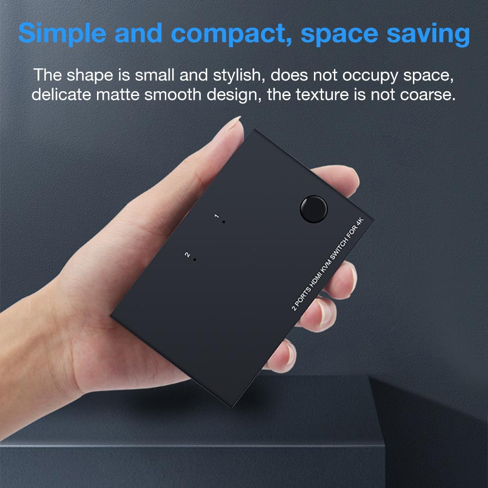 KVM HDMI Switch USB Switch Hub 4K HDMI Switcher Box 2 In 1 Switcher for Laptop HDTV