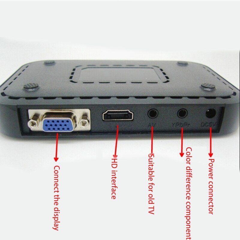 Minireproductor de disco duro externo USB, 1080P, SD, MMC, compatible con MKV, AVI, reproductor de vídeo multimedia, mando a distancia, Bluray