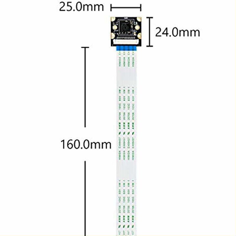 8MP Camera Module IMX219 for Jetson Nano 77 Degree FOV 3280 x 2464 Camera with 15 cm Flexible Flat Cable