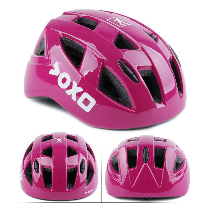 Ultralight Kinderen Fietshelmen Kids Fietshelm Veiligheid Fietsen Mtb Skate Helm Mountainbike Hoeden Mj: Rose red / M
