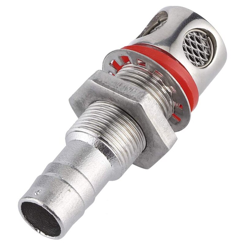 Marine Fuel Tank Vents General Fuel Tank Vents Stainless Steel Hardware for Embedded Installation (Straight)