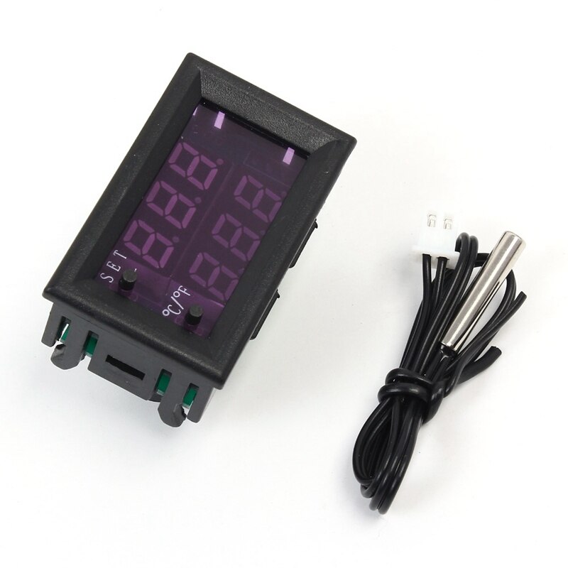 Dc 12V Micro- Computer Electronic Thermostat Temperature Controller Switch Adjustable Digital Led Display ligent