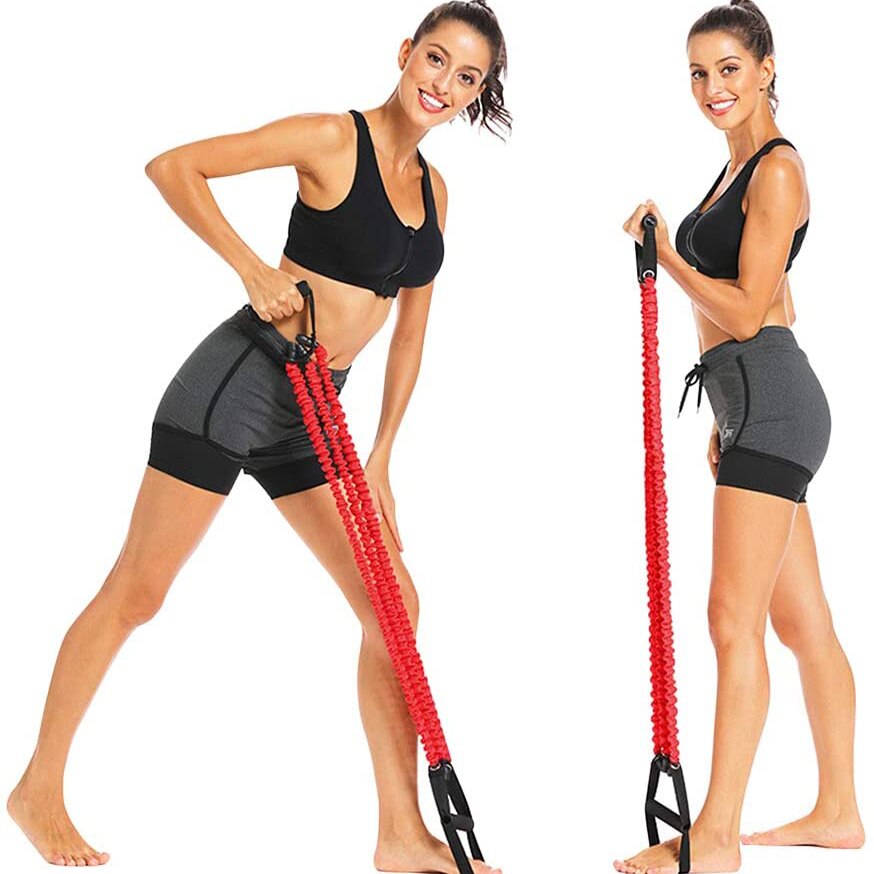 Treningsbånd bryst arm ekspander tre rør fitness tau hjemme gym trening styrke kroppsmuskel treningsutstyr